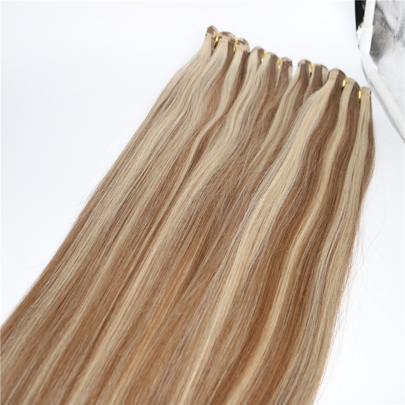 Wholesale #613/10 best hand tied beaded wefts extensions